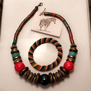 African necklace and bracelet